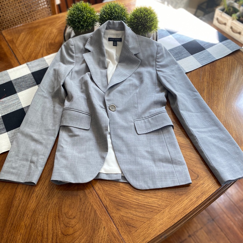 EUC Banana Republic light gray blazer, Sz 0